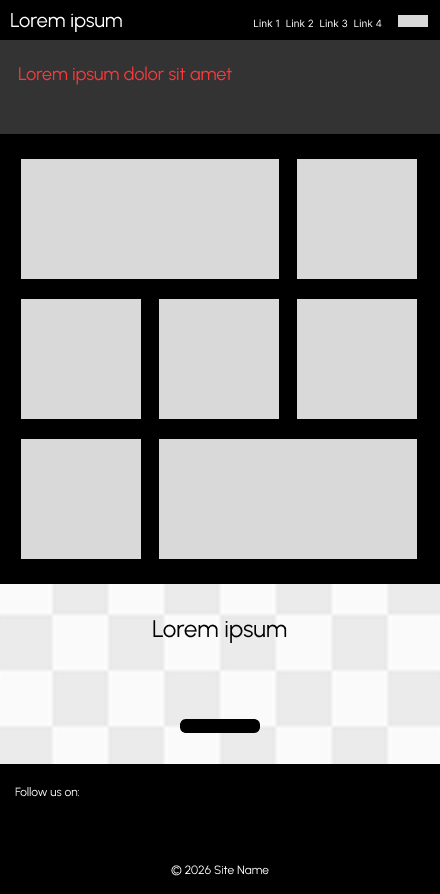 Low fidelity mock up